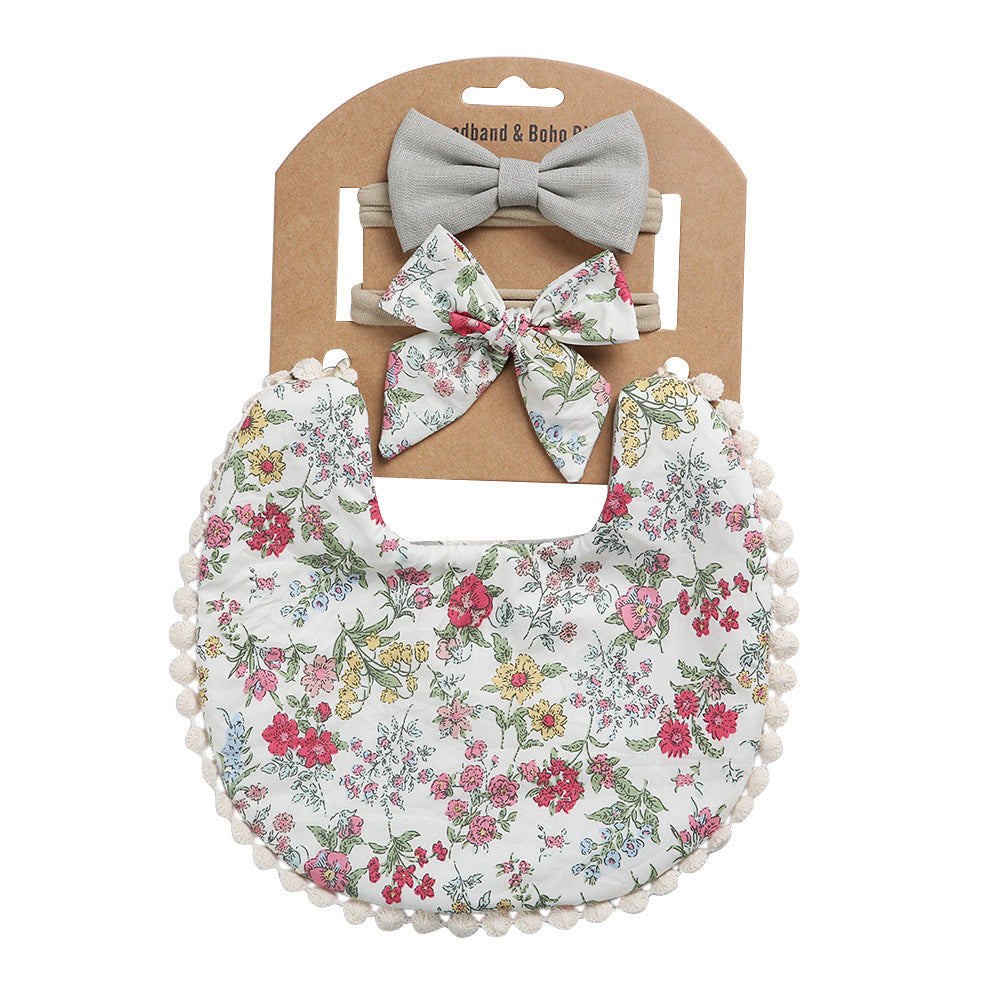 Blumenmuster Baby-Sabbertuch