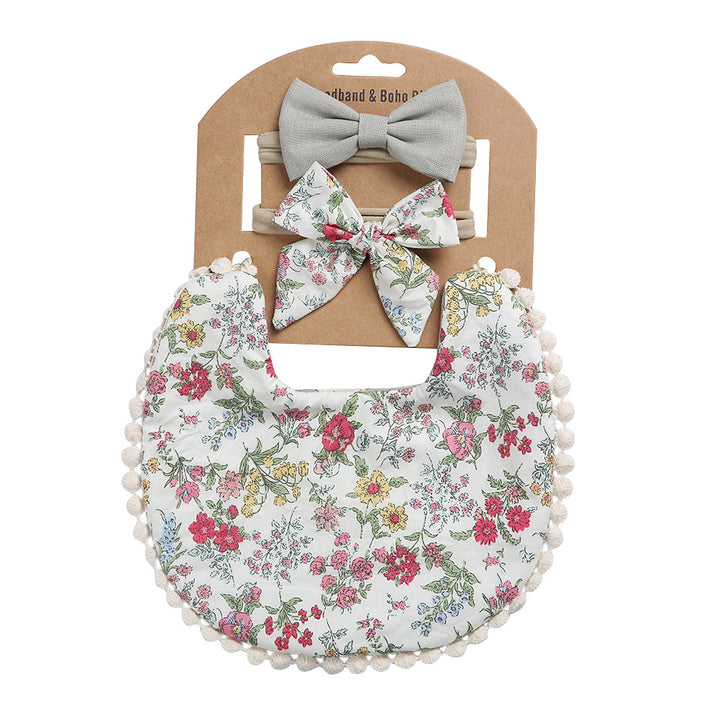 Blumenmuster Baby-Sabbertuch