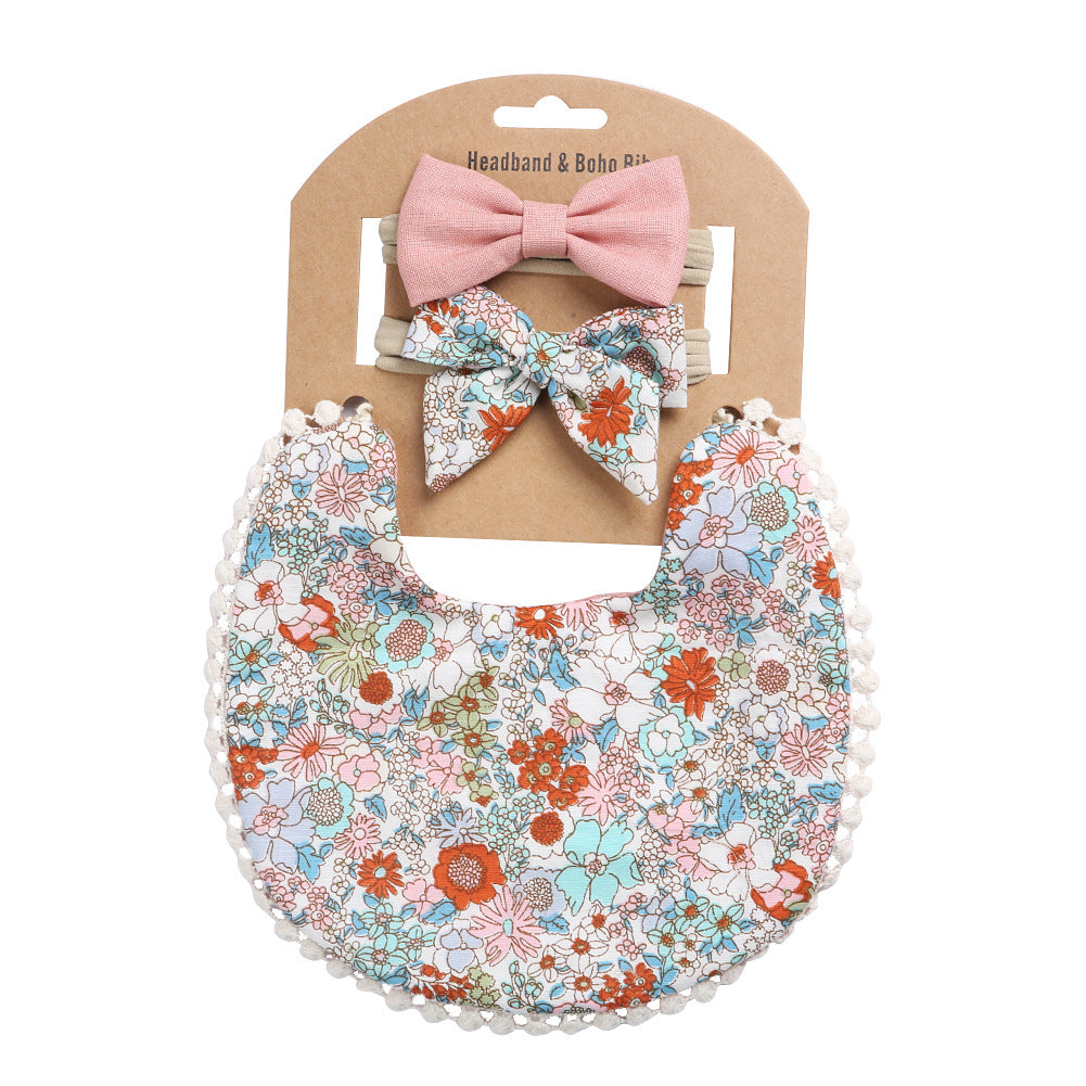 Blumenmuster Baby-Sabbertuch