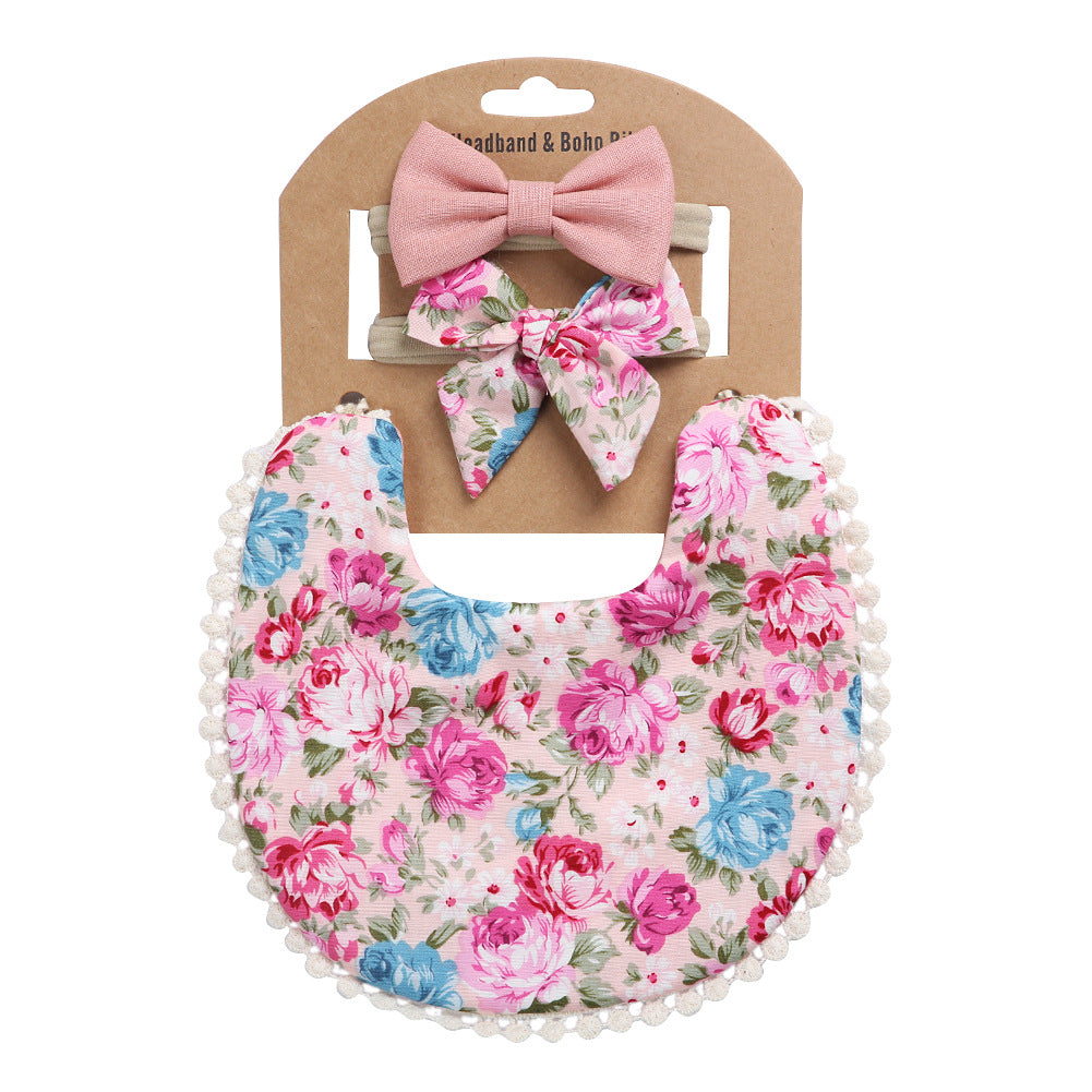 Blumenmuster Baby-Sabbertuch