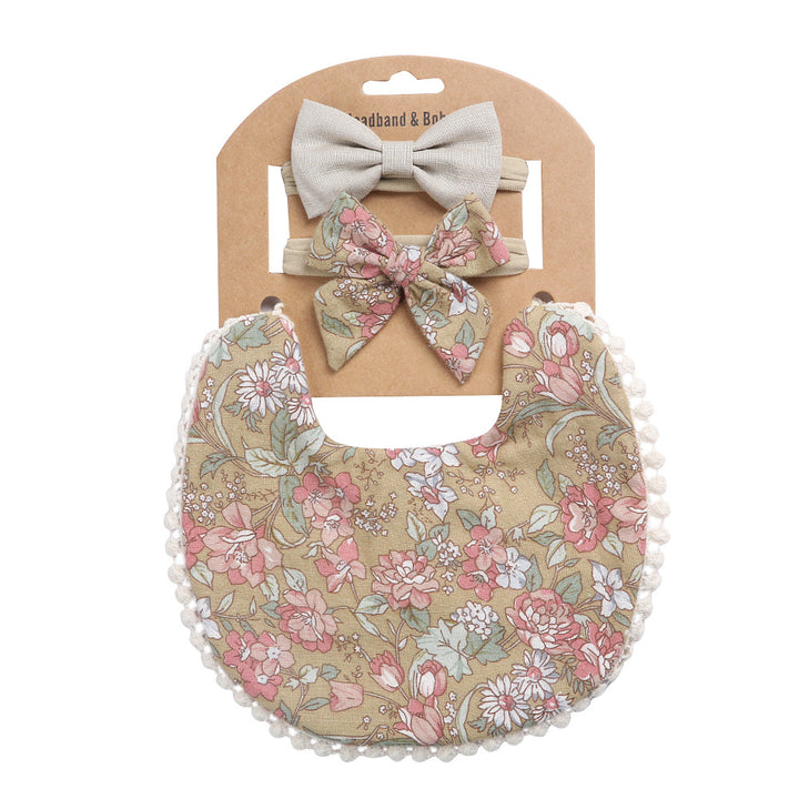 Blumenmuster Baby-Sabbertuch