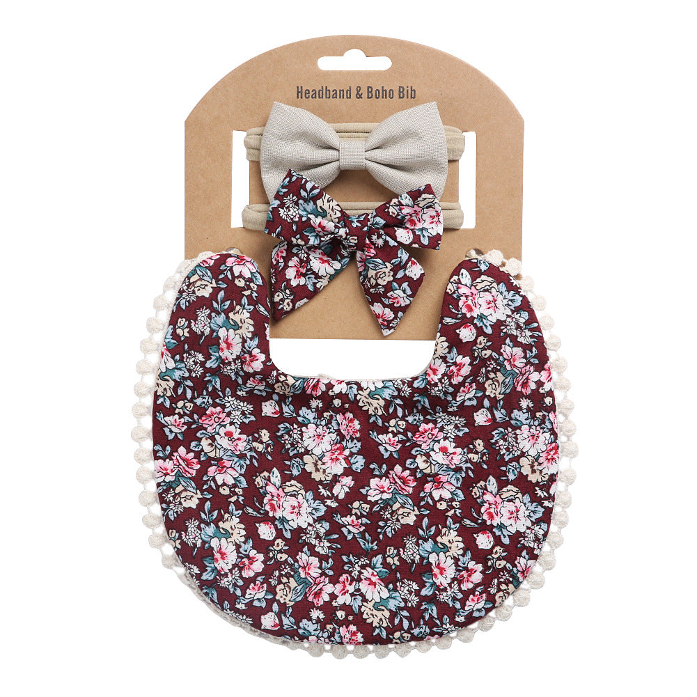 Blumenmuster Baby-Sabbertuch