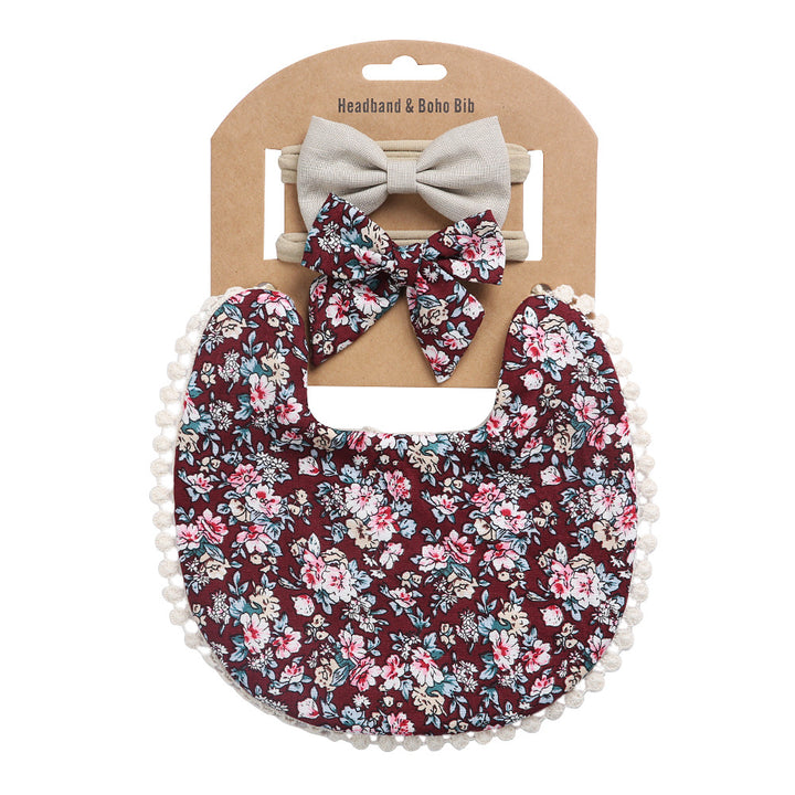 Blumenmuster Baby-Sabbertuch