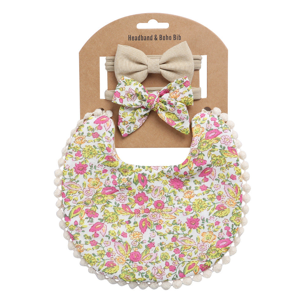 Blumenmuster Baby-Sabbertuch