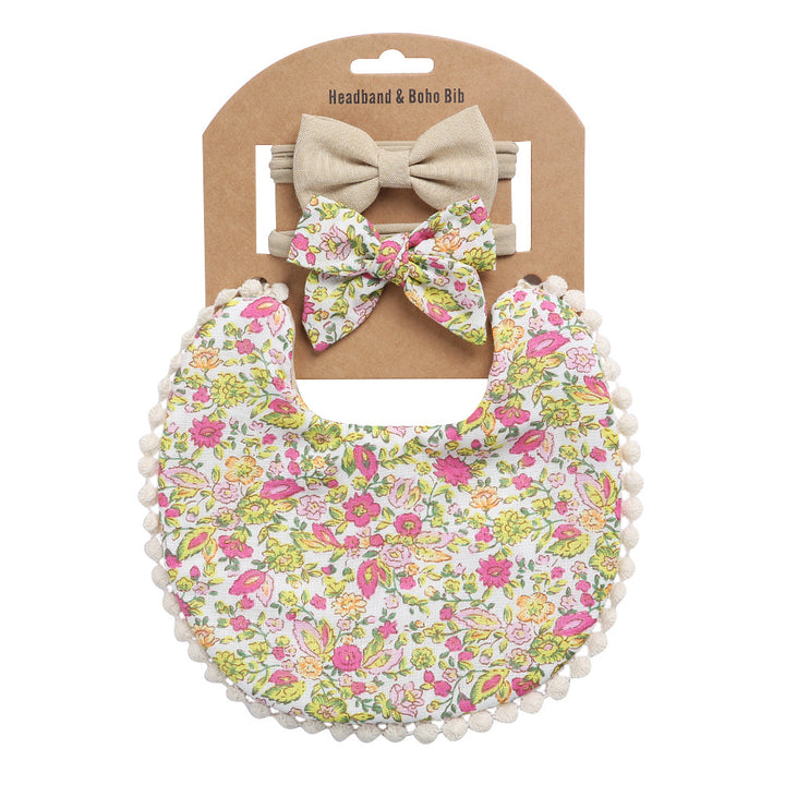 Blumenmuster Baby-Sabbertuch