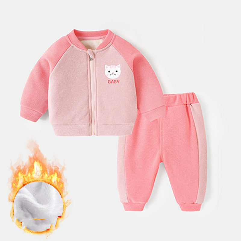 Baby-Overall mit Plüschfutter