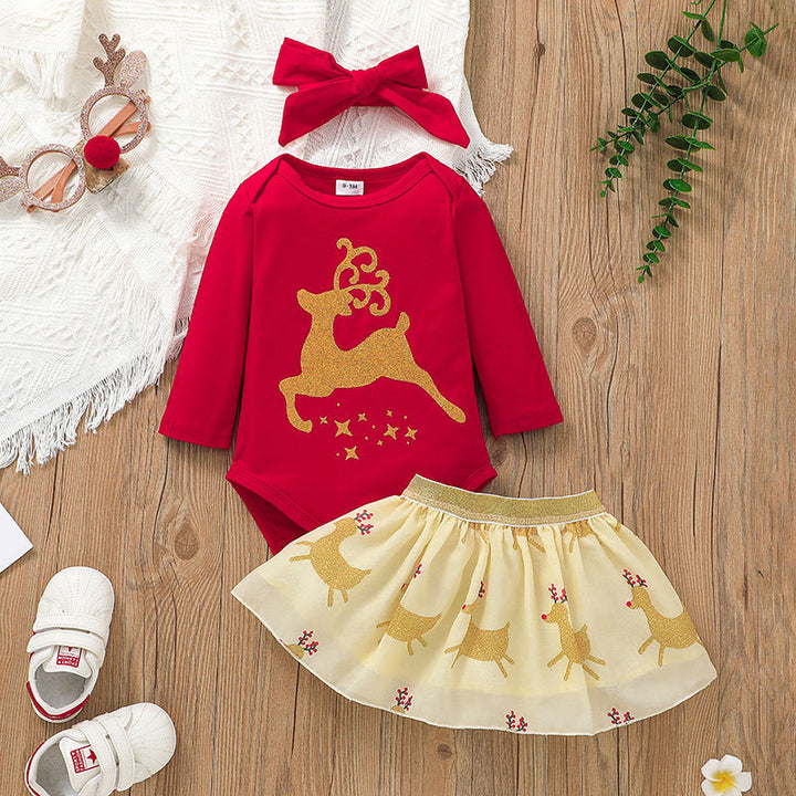Haarband + Einteiler + Rock