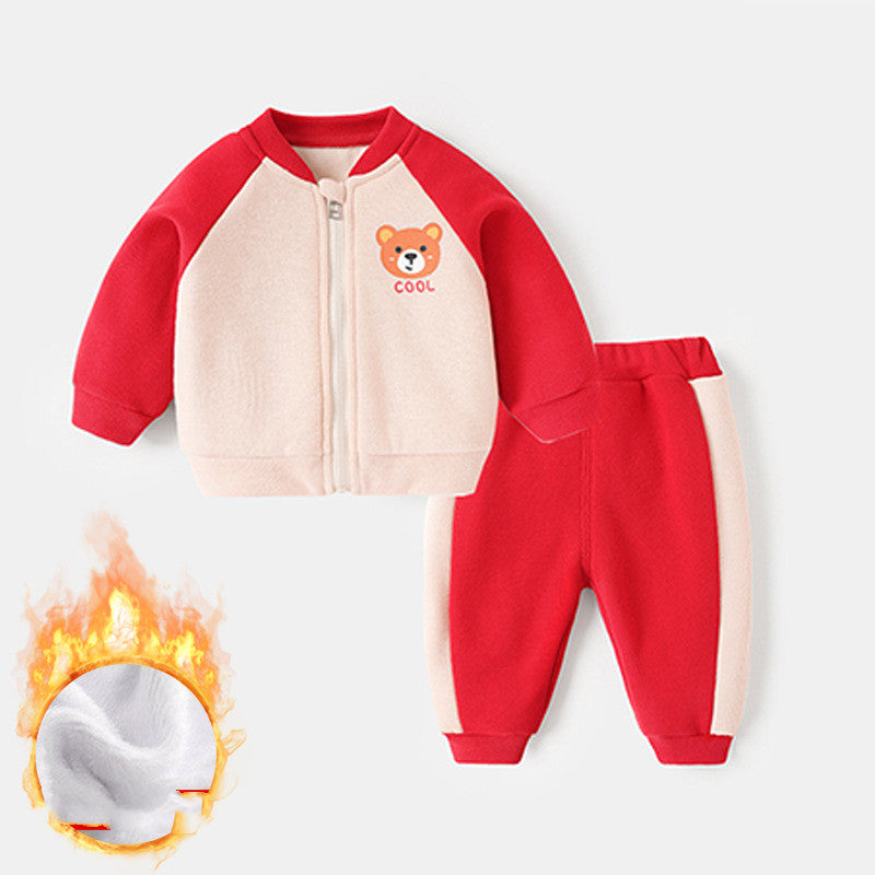 Baby-Overall mit Plüschfutter