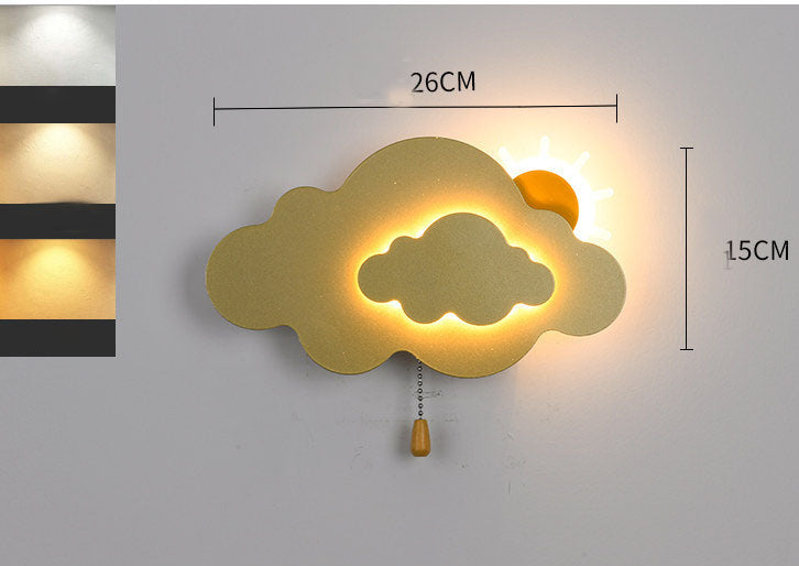 Wolken Wandlampe