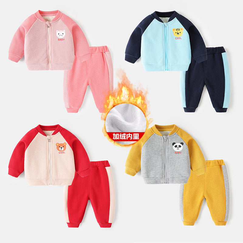 Baby-Overall mit Plüschfutter