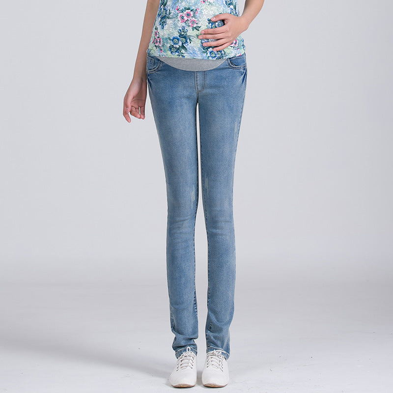 Bestickte Umstandsjeans