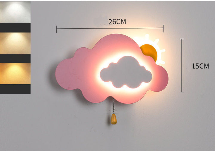 Wolken Wandlampe