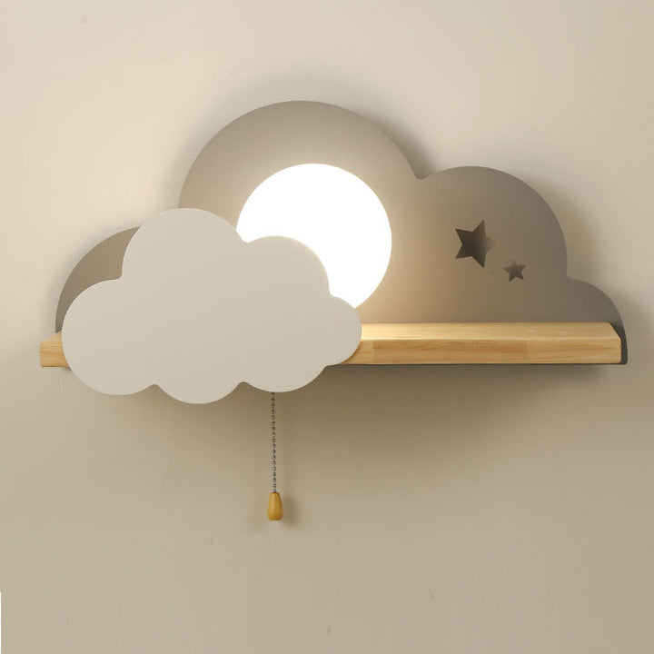 Wandlampe Wolken